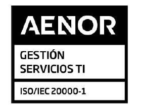 AENOR ISO 20000-1 — Gestión de Servicios TI